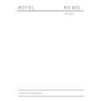 ROTEL RX-603 Service Manual