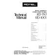 ROTEL RD550 Service Manual